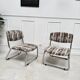 Paire de chauffeuses vintage