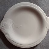 Assiettes "poisson" longwy 1930