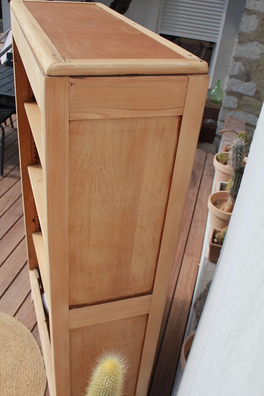 Vintage compass foot bookcase