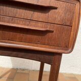 Vintage Scandinavian design bedside table in teak by the Danish Andersen.