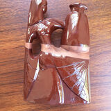 Ceramic pitcher vase polymorphic woman art deco