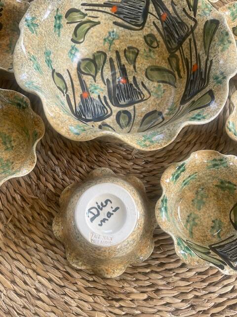 Fruit salad service by Vallauris