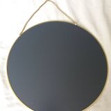 3 miroirs ronds métal doré, diametre 35, 30 et 20 cm