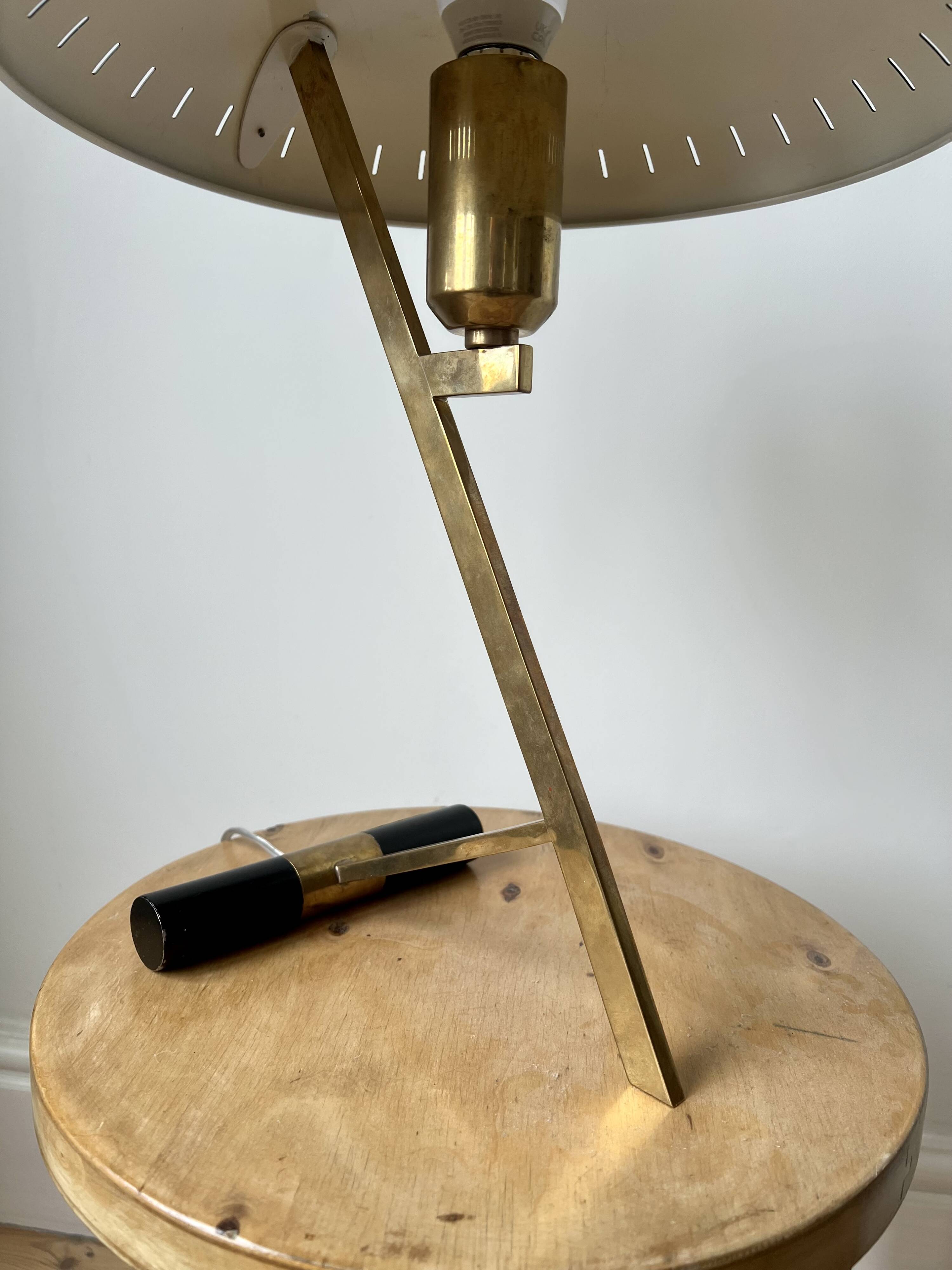 Vintage mid century Decora Z Lamp by Louis Kalff for Philips, Belgium, 1950