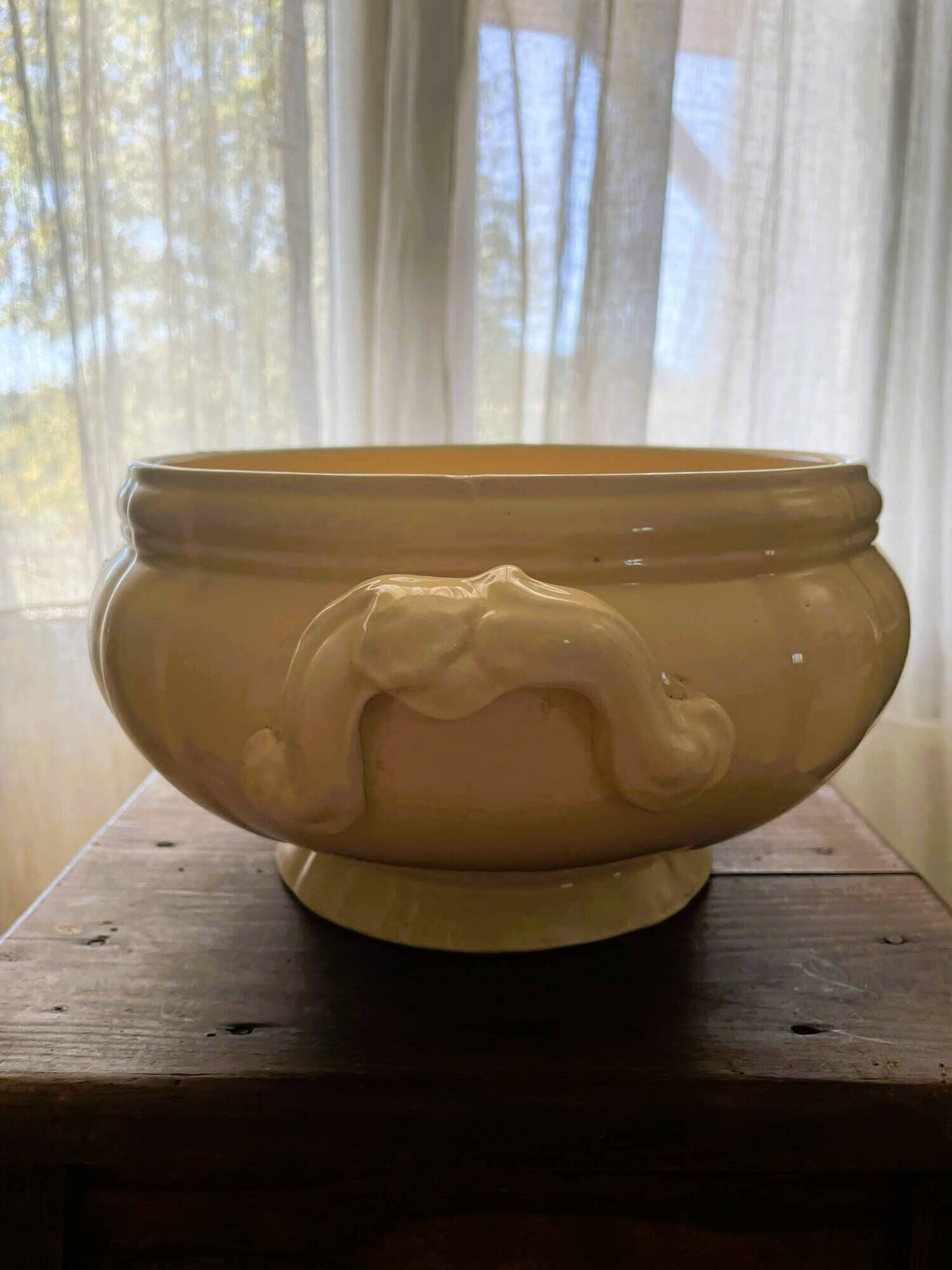 Vintage Sarreguemines soup tureen