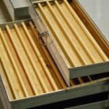 Set of 2 industrial German medical chests with drawers by Baisch, 1950s