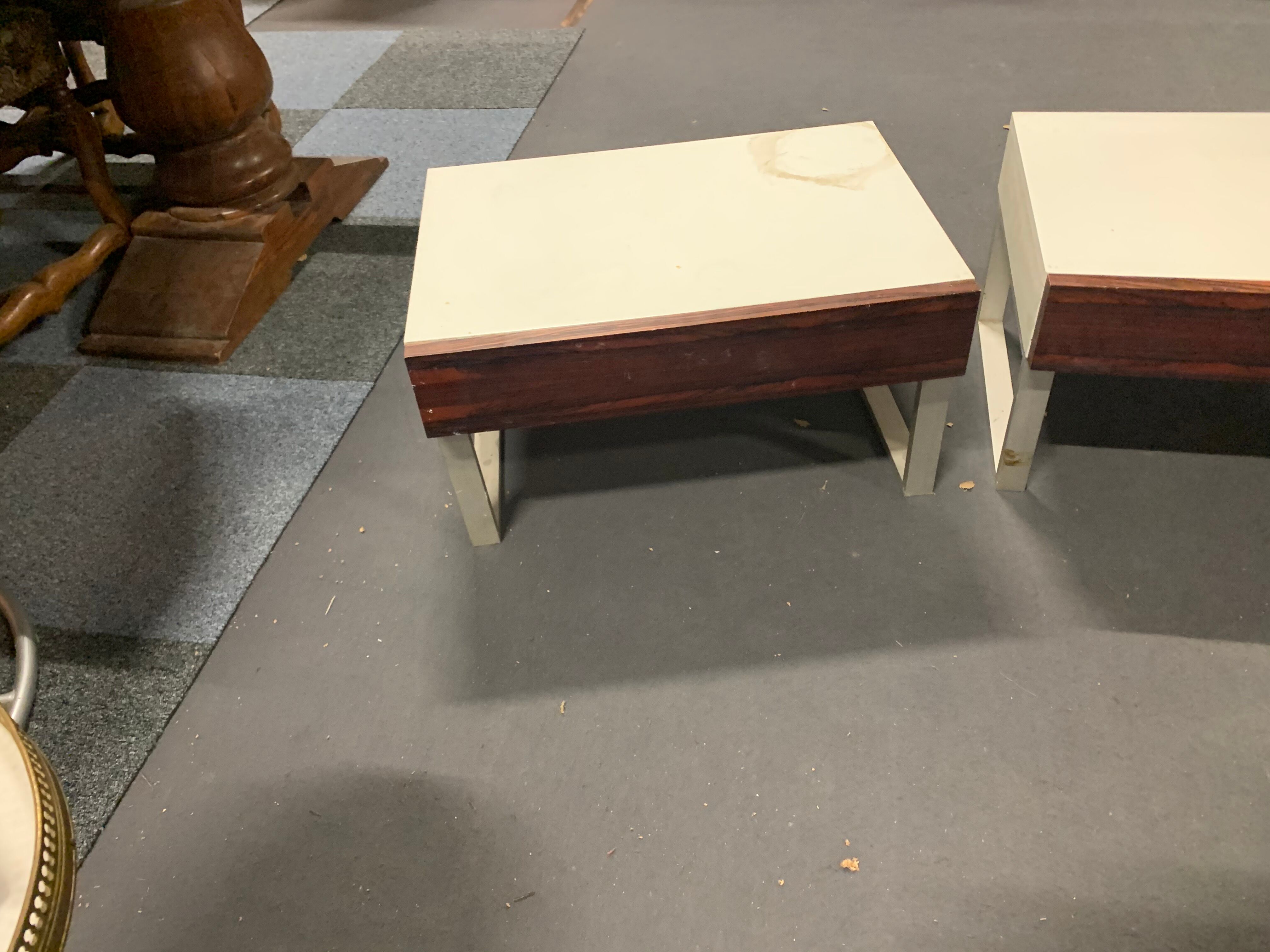 Pair of vintage bedside tables