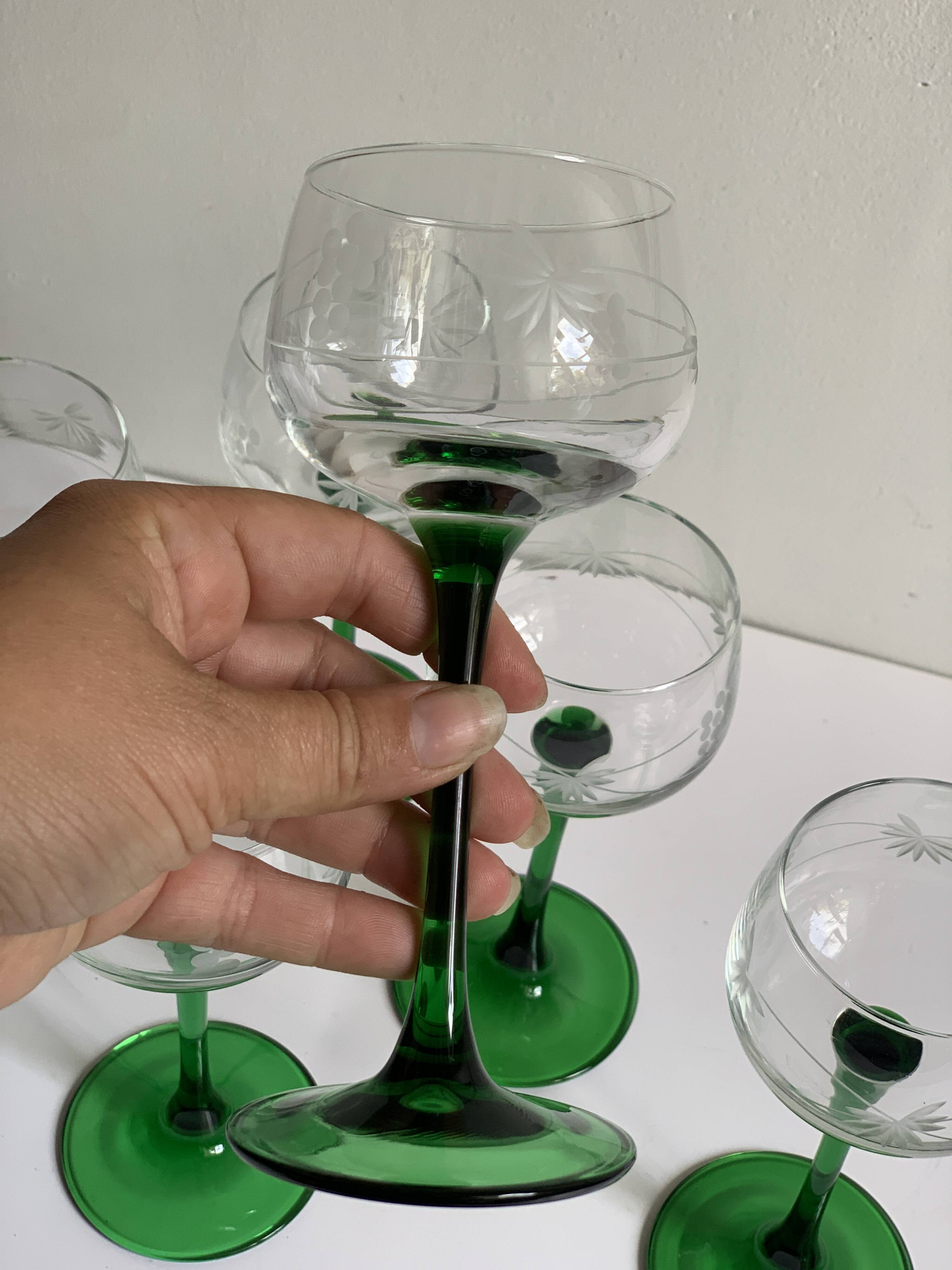 Alsatian wine glasses