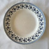 Ancienne Assiette en Faïence Moulin des Loups & Hamage "Bluets"