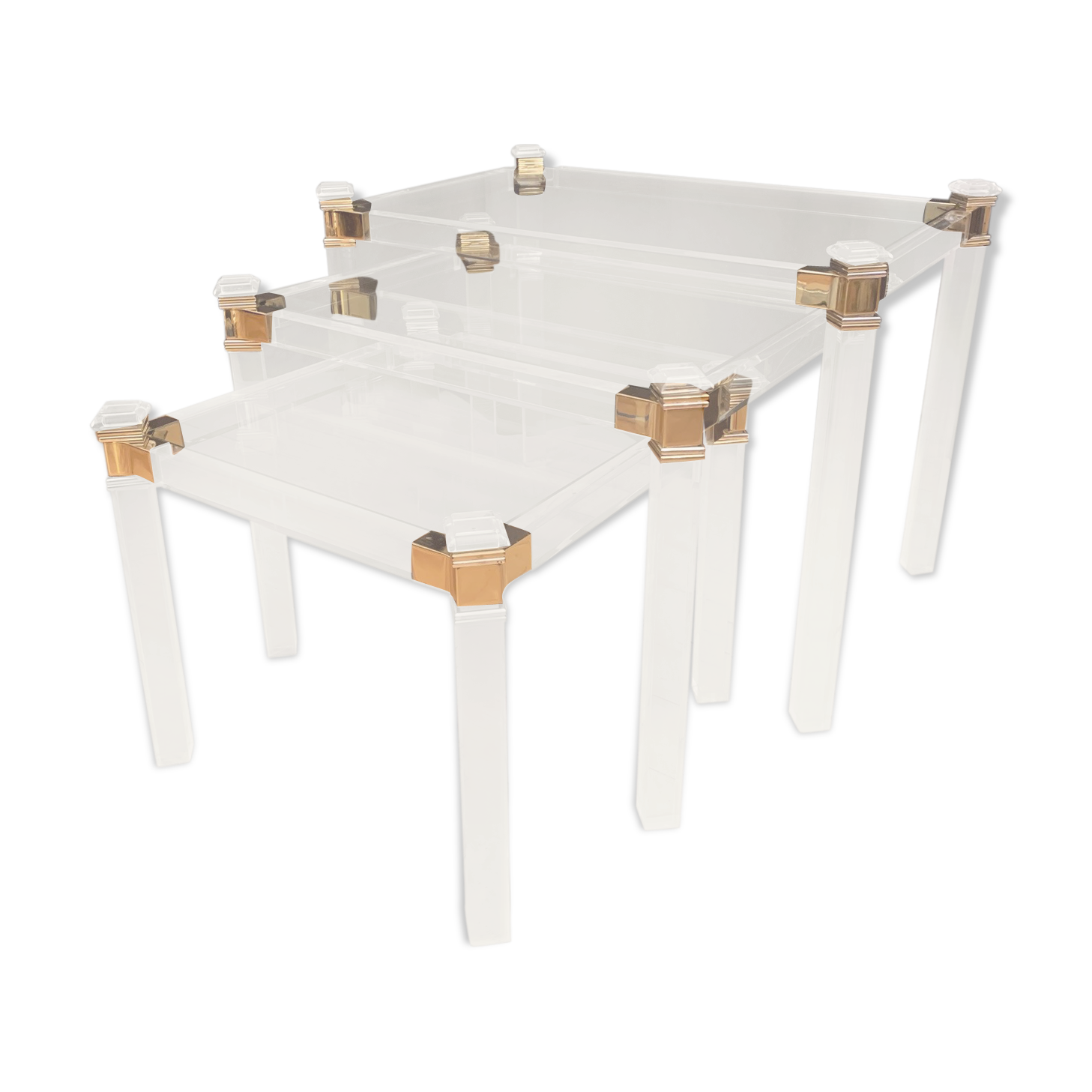 Set of 3 nesting tables, Orsenigo, Italy, 1970s