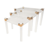 Set of 3 nesting tables, Orsenigo, Italy, 1970s