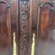 Antique pair of 18th century solid oak cabinet doors