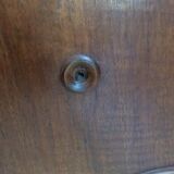 Bedside table wood and marble