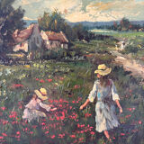 Signed Italian landscape