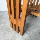 1930s star-inlaid side table
