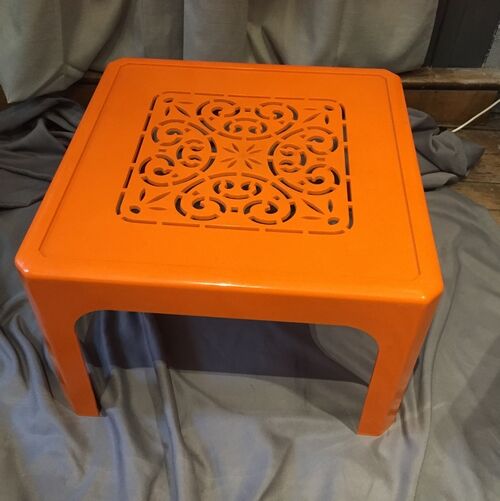 Gilac coffee table orange worked model n°1853