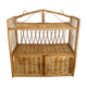 Vintage wicker wall shelf