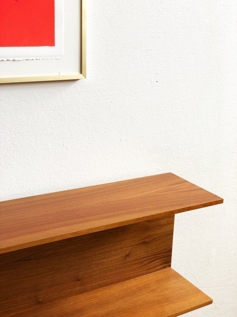 Walter Wirz Regal wall shelf for Wilhelm Renz in teak