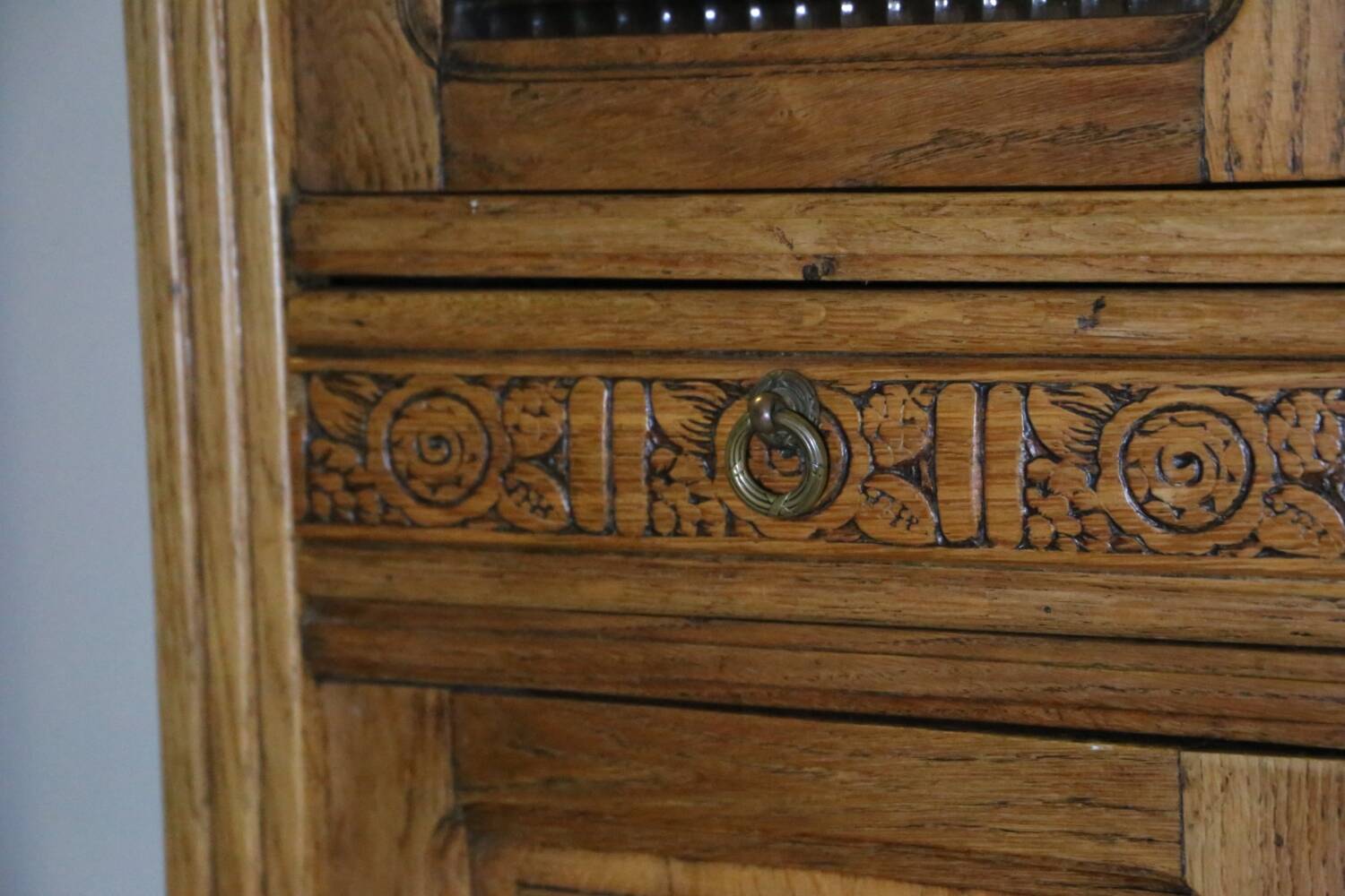 Antique oak grocery furniture