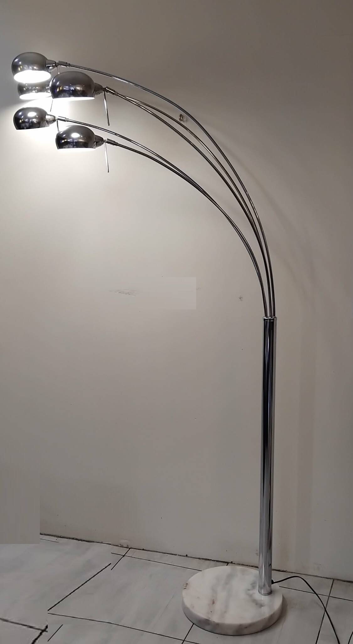 1970s five-armed floor lamp