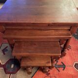 Solid wood nesting tables