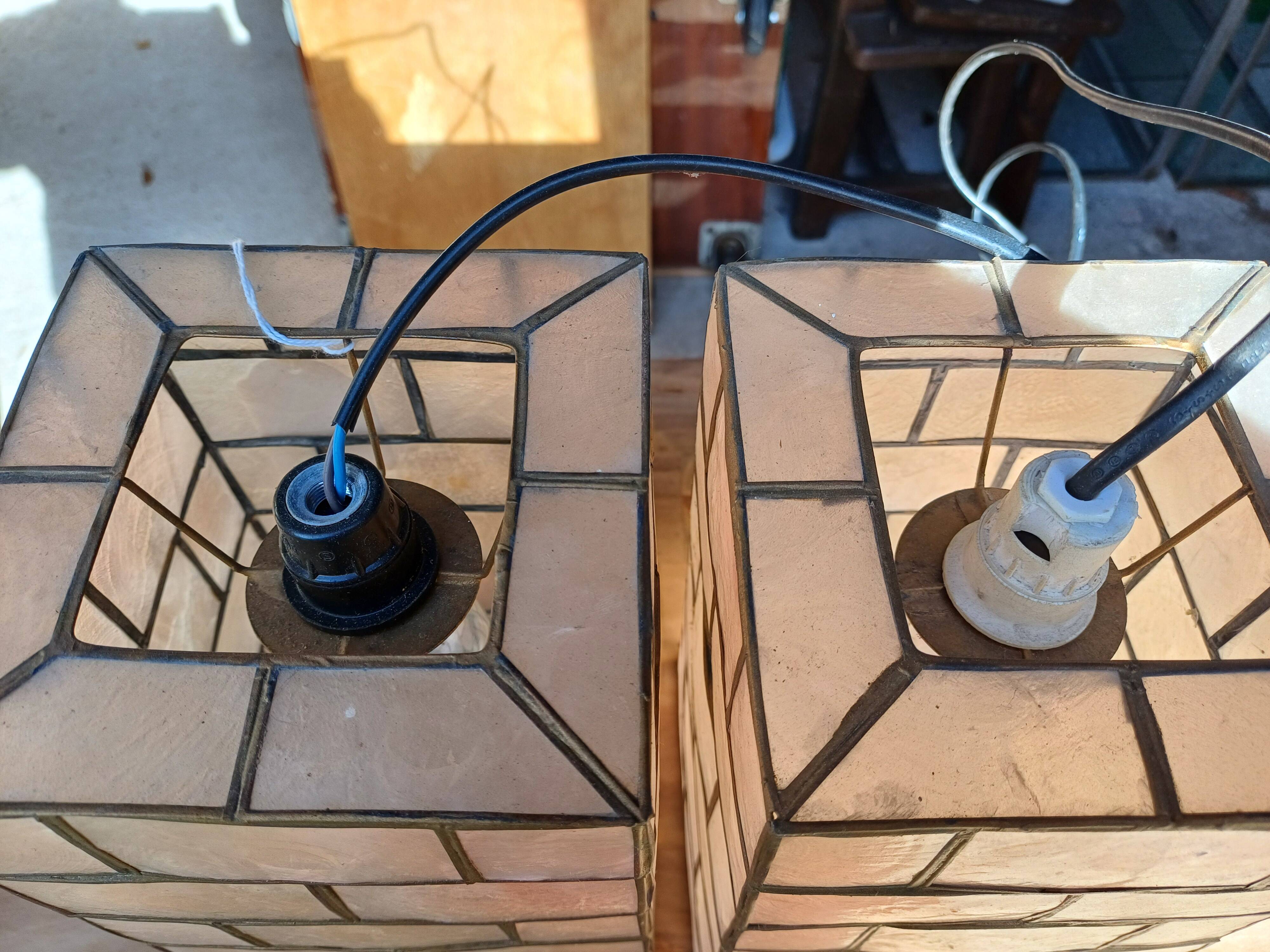 Pair of vintage pendant lights from the 1960s