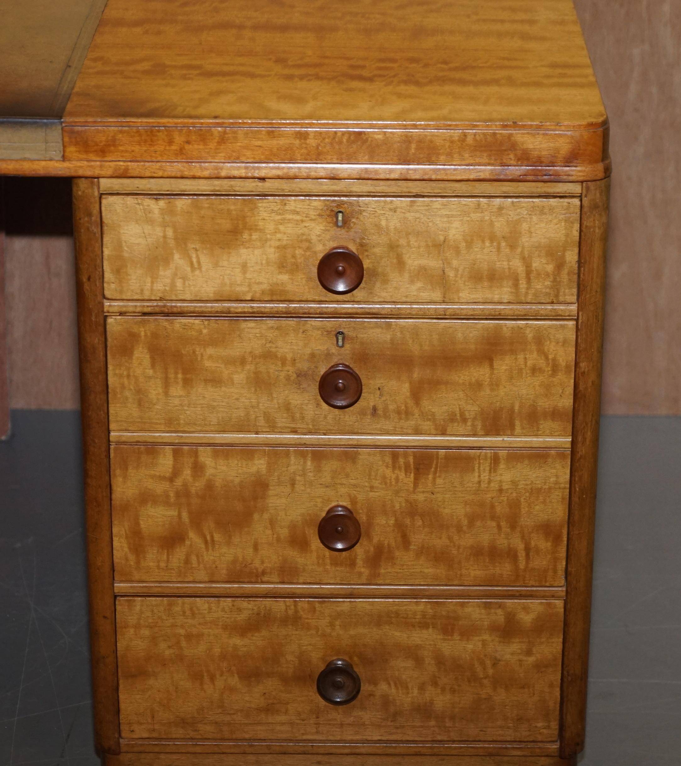 Double-faced desk stamped Waring & Gillow 1960