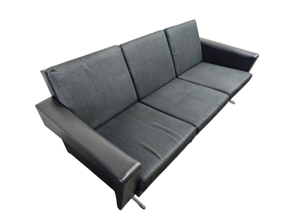 Vintage 70s armchair / sofa / couch with chrome frame