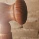 Danish pine floor lamp 1970 vintage