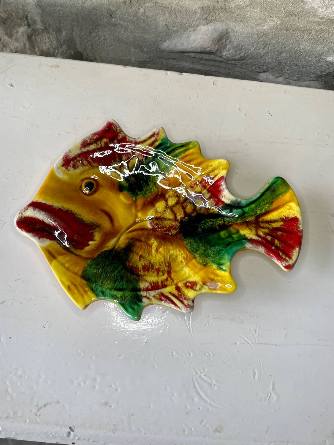 Vintage Vallauris ceramic pocket tray