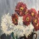 Peinture bouquet de dahlias