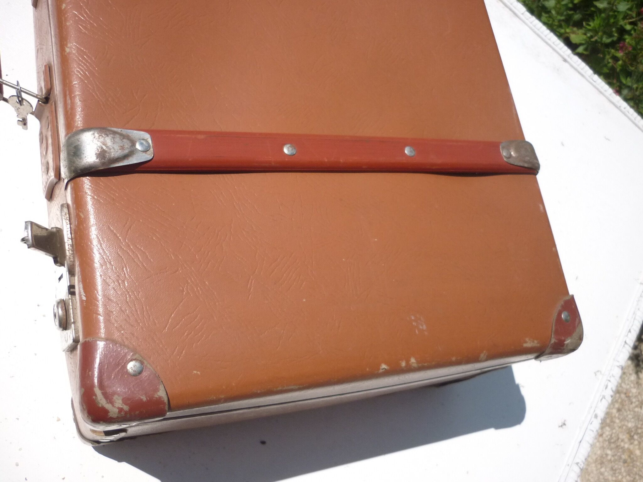 Old suitcase of 50-60 years