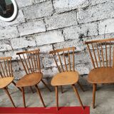 Two pairs of chairs from the 50s - 60s vintage