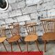 Deux paires de chaises des années 50 - 60 vintage