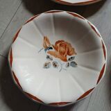 4 old dishes from Digoin and Sarreguemines