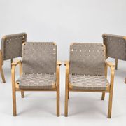 Model 45 Lounge Chairs by Alvar Aalto for Artek, 1970s, Set of 4