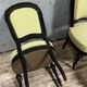 Set of 4 Napoleon III period chairs in black lacquered wood circa 1850