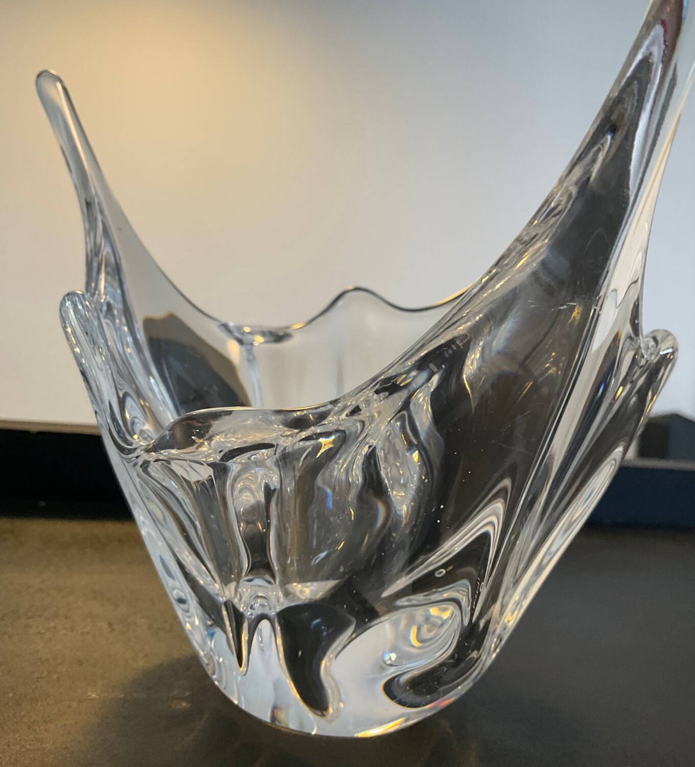 Vintage crystal pocket tray