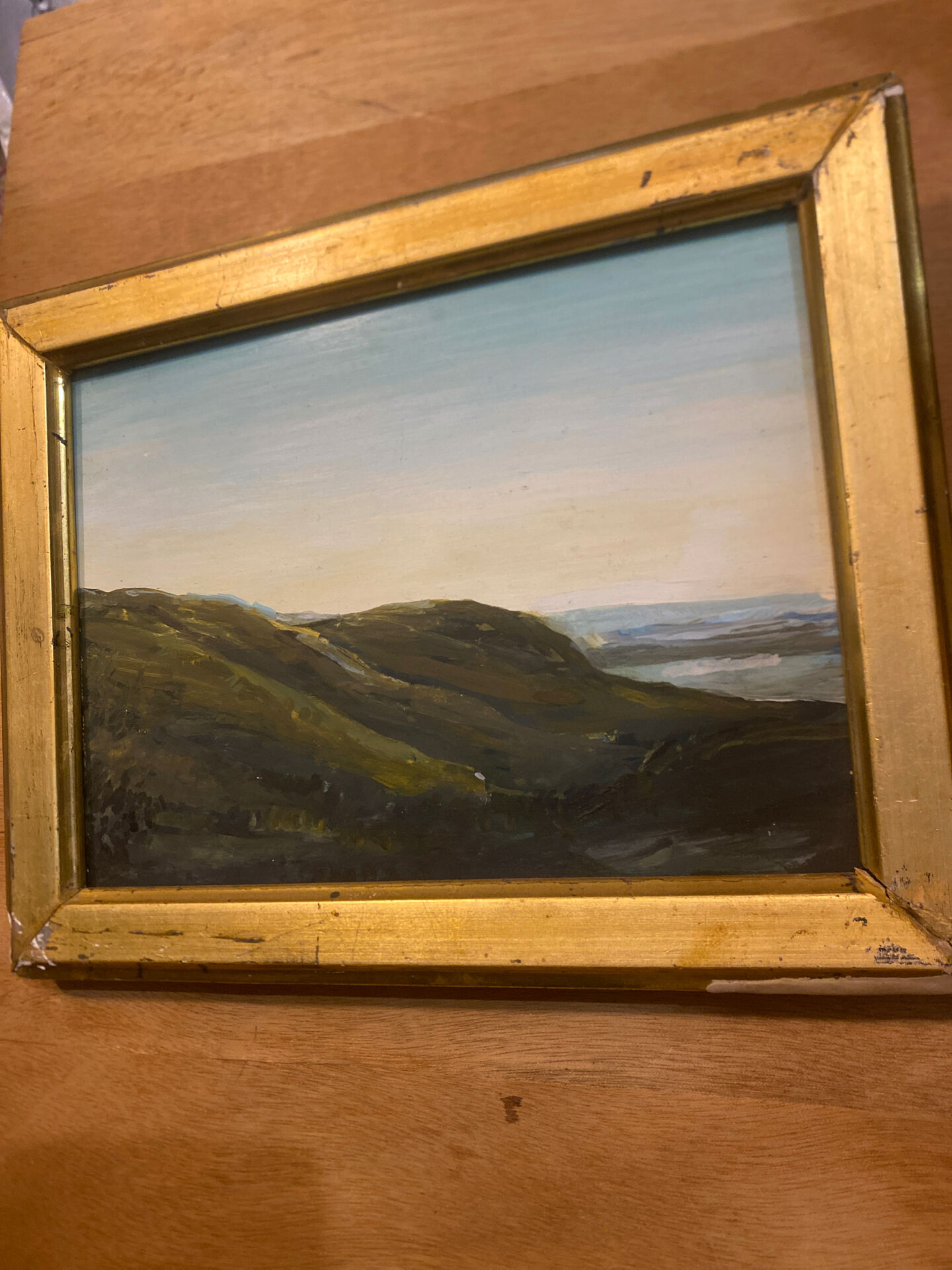 Framed nature painting / French artist