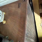 Pickled mahogany veneer neck