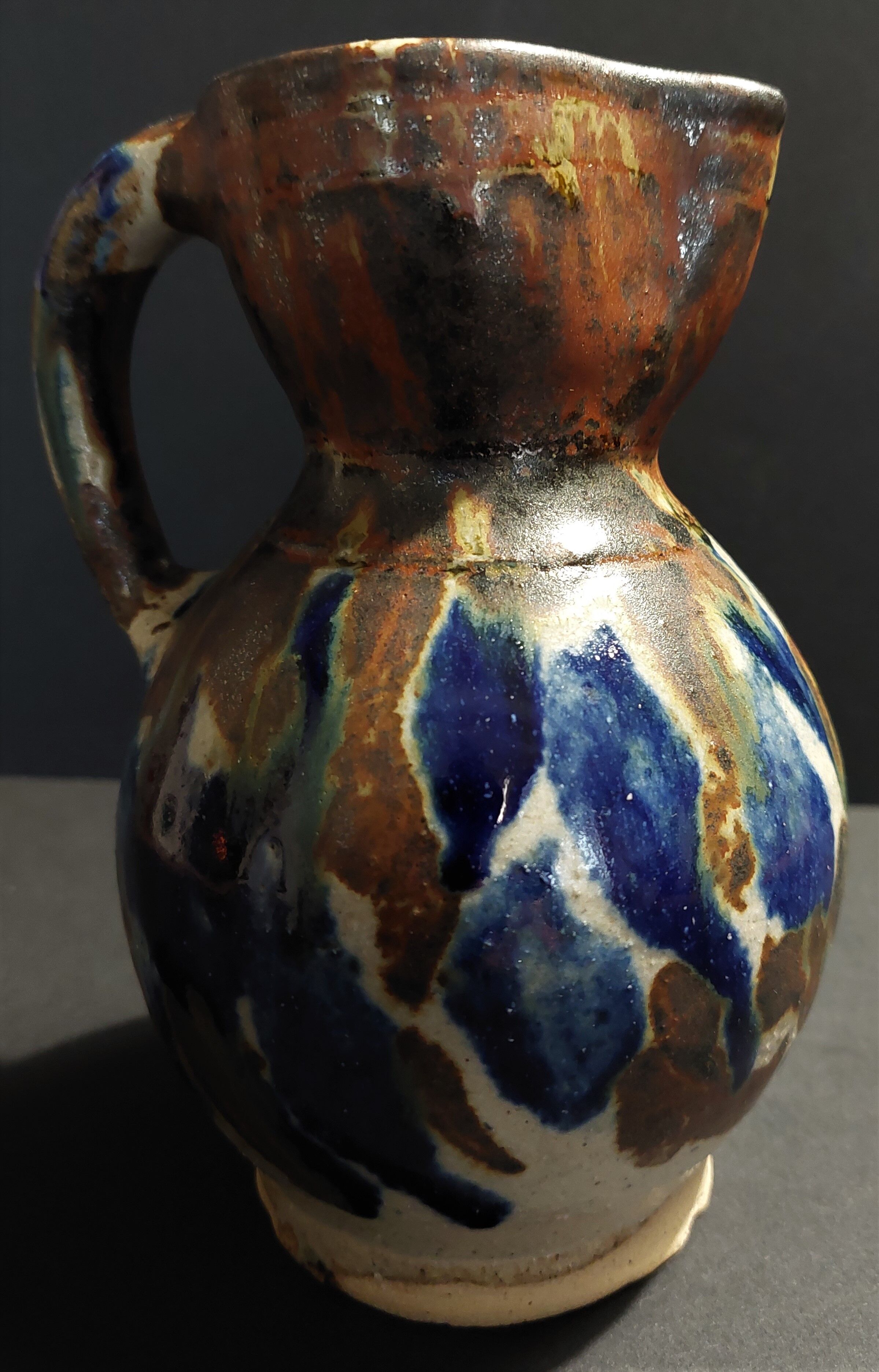 Sandstone pitcher signed Lucien Talbot Foucher The XXth ceramic terminal