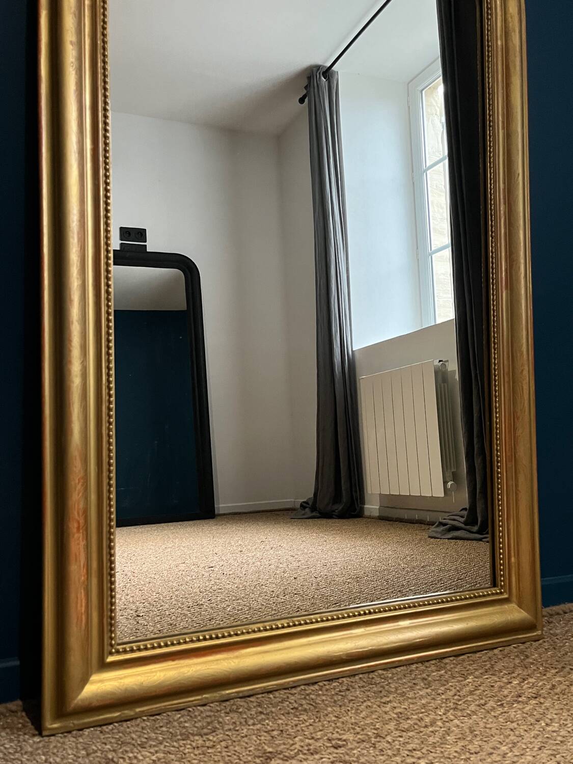 Louis-Philippe beaded mirror 125.5cm/83cm