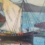 Tableau ancien marine 1965