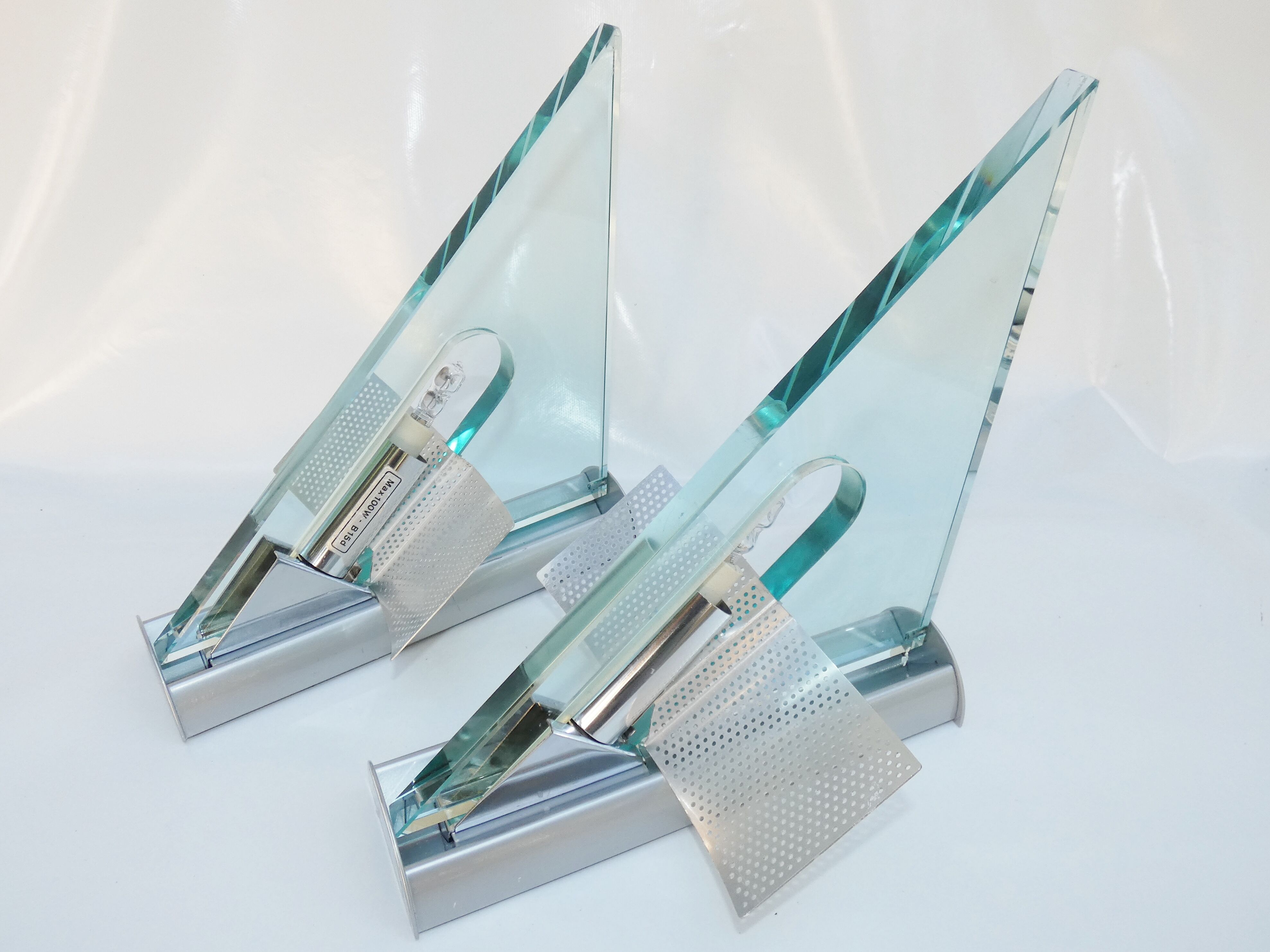 Artemide - pair of appliques icaro design carlo forcolini vintage modernist