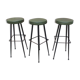 Set of 3 old bar stools 50, 60s