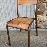 Lot de 8 chaises industrielles école vintage collectivités mullca delagrave