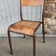 Set of 8 vintage industrial school chairs for communities mullca delagrave