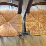 6 rustic chairs mulched brutalist style
