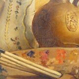 Nature morte peintre huile fin xixème
