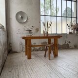 Farmhouse table, mountain furniture from the 50s
